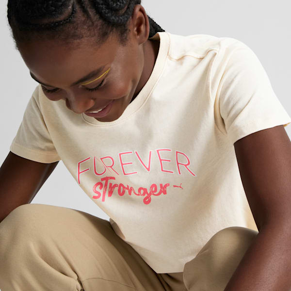 Camiseta para mujer Forever Stronger, Alpine Snow, extralarge